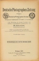 Deutsche Photographen-Zeitung, 1910., - 34. Jahrg.
