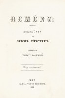 Vachott Sándorné (szerk.) : Remény - Zsebkönyv az 1858. évre