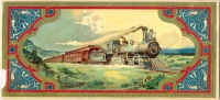 Pennsylvania railroad - közlekedési eszközt népszerűsítő reklámnyomtatvány