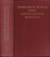 Fédorov, Vladimir (Főszerk.) : Terminorum musicae index septem linguis redactus  (Hétnyelvű zenei szótár) 