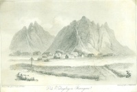 Das Tatragebirg in Oberungarn