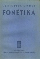 Laziczius Gyula  : Fonétika
