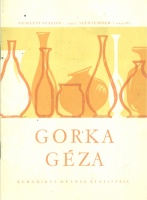 Gorka Géza keramikus művész kiállítása a Nemzeti Szalonban