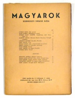 Magyarok. I. évfolyam 1. szám. (1945)