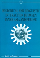 Berta Árpád (Ed.) : Historical and Linguistic Interaction Between Inner-Asia and Europe