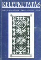 Kakuk Zsuzsa (szerk.) : Keletkutatás. 1993 ősz