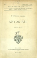 Császár Elemér : Ányos Pál (1756-1784)