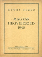 Győry Dezső : Magyar hegyibeszéd 1940
