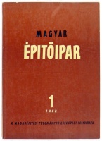 Magyar Építőipar 1952. I. évfolyam 1. szám. (kettős szám)