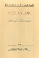 Bartók Béla - Kodály Zoltán : Népdalok (Facsimile kiadás)
