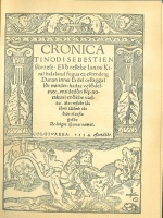 Tinódi Sebestyén  : Cronica - Kolozsvár 1554 /Reprint kiadás/
