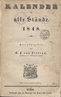 Littrow, C.F. (Hrsg.) : Kalender für alle Stände. 1848. Mit sieben Kupfertafeln