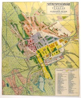 Máder Jenő (rajzolta) : Székesfehérvár sz. kir. város térképe 1909.