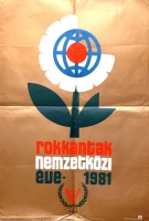Gönczi-Gebhardt Tibor (graf.) : rokkantak nemzetközi éve - 1981