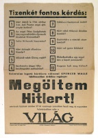 Megöltem Hitlert! - KÖNYVREKLÁM, 1946.