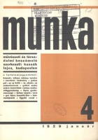 Kassák Lajos (szerk.) : Munka 4. Művészeti és társadalmi beszámoló.