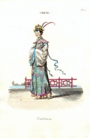 152.     Unknown engraver : Chine. Comédienne. (Actress.)