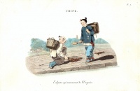 157.     Unknown engraver : Chine. Enfants  qui ramassent de l’engrais. (Children  Collect the Manure.)