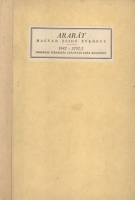 Komlós Aladár (szerk.) : Ararát. Magyar zsidó évkönyv 1942 - 5702/3.