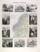Schweden und Norwegen. (Illustrirter Handatlas No. 15.)