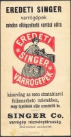 0919. Singer varrógépek – Singer Co. Varrógép Rt..