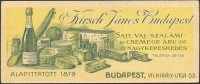 0609. Kirsch János Élelmiszer nagykereskedése, Budapest.