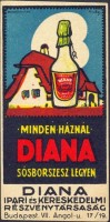 0189. Diana Sósborszesz – Diana Kereskedelmi és Ipari Rt. Budapest. 