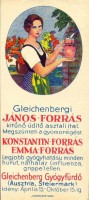 0403. Gleichenbergi János-forrás, Konstantin-forrás, Emma-forrás – Gleichenberg Gyógyfürdő, Ausztria.