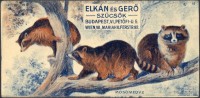 0251. Elkán és Gerő szűcsök, Budapest. (Prémes állatok sorozat 16. Mosómedve.)