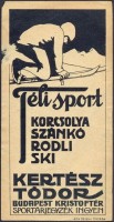 0544. Kertész Tódor sportüzlete, Budapest – Téli sportok.