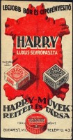 0433. Harry cipőpaszta – Harry Művek, Reiter és Társa, Budapest.