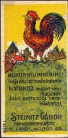 0922. Steinitz Gábor papírkereskedése, Budapest, 1. szám.