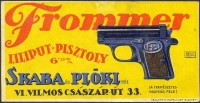 0393. Frommer Liliput pisztoly – Skaba és Plökl Fegyver- és lőszerraktára, Budapest.