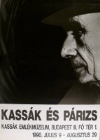 [Csaplár Ferenc] (terv.) : Kassák és Párizs - Kassák Emlékmúzeum, 1990.