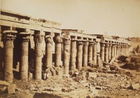 025.     UNKNOWN / ISMERETLEN : [The Western Colonnade of Temple of Isis in Aswan], cca. 1890.