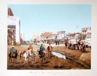028.     P.[?] Z.[?] : Port Said, Grande Rue dans l’Arabie. Cca. 1880.