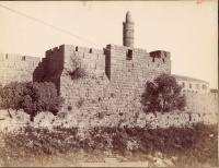 66.     DAMIANI : Citadella de Sion – Citadel of Zion. Jerusalem, cca. 1880.