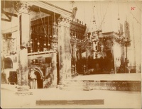 70.     DAMIANI : Eglise de la nativité interieur. – Church of nativity interior. Jerusalem, cca. 1880.