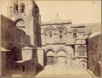 73.     DAMIANI : Facade du St. Sepulchre – Facade of the Holy sepulchre. Jerusalem, cca. 1880.