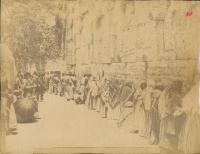 091.     UNKNOWN - ISMERETLEN : [Wailing Wall in Jerusalem], cca. 1885.