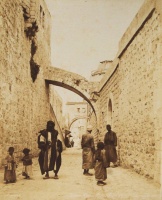 097.     ZANGAKI (Zangaki Brothers, Constantine and George) : Jérusalem. Arc de l'Ecce Homo. Cca. 1870.
