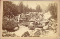 112.     DIVALD, KÁROLY & HIS SON : Upper Waterfall of the Great Tarpatak. Eperjes (Presov), cca. 1890.