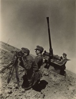 155.     UNKNOWN - ISMERETLEN : [Hungarian Bofors 40 mm anti-aircraft gun in World War II.], cca. 1940. Press photo.