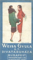 Weiss Gyula Rt. Divatáruháza, Budapest.
