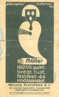 Borbereki Kovács Zoltán (graf.) : Müller - 1967-től gyárt tintát, tust, festéket-és irodaszereket