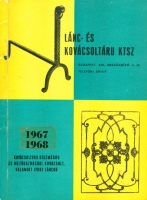 Árumintakatalógus : Lánc-és Kovácsoltáru Ktsz 1967-68
