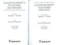 Akdikmen, Resuhi : Langenscheidt's Standard Dictionary of The English and Turkish Languages