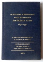 Schweizer ephemeride 1890-1950. Swiss ephemeris. Éphéméride Suisse.