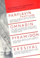Panflavin pastillák - Omnadin - Pyramidon - Kresival --- Mindennapos rendelésre influenzánál és meghűléses betegségeknél
