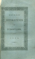 Egyházi értekezések és tudósítások 1823. Negyedik kötet.